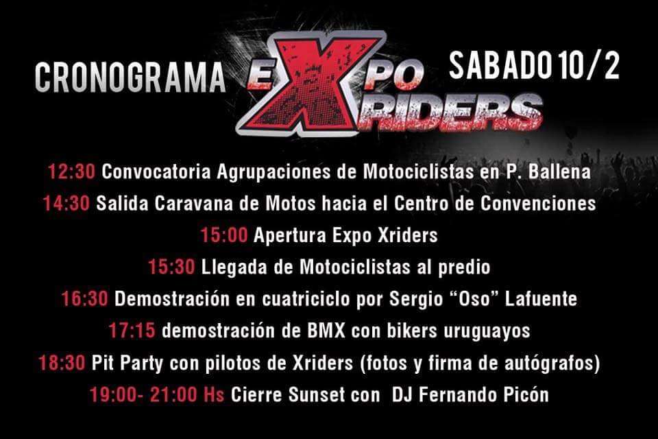 Hoy la previa del show con la Expo Xriders. #puntadeleste