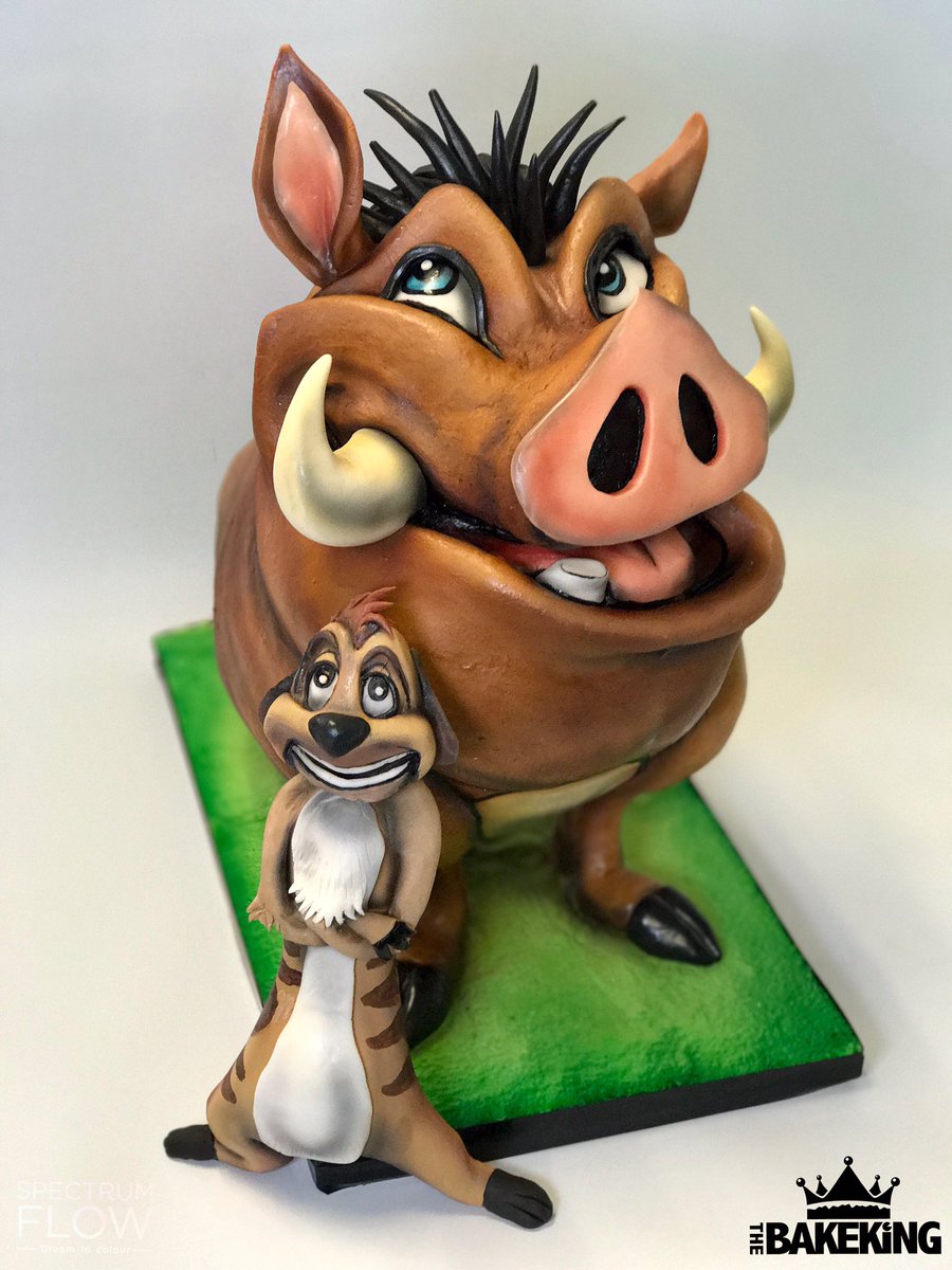 The_Bakeking's tweet photo. @TheLionKing Timon & Pumbaa CAKE!
Name a better duo.. I'll wait! ๐
VIDEO ON THE PAGE
My airbrush & all colouring:
#SpectrumFlow
#HakunaMatata #disney #thelionking #extremecakemakers #thebakeking #bakeking #cakeart https://t.co/AMS6ex5s8c