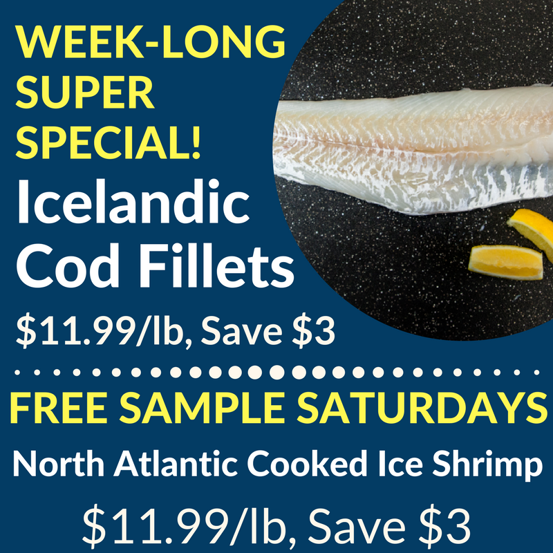 CaudlesCatch's tweet image. Stop on by and grab our #weeklong #Superspecial of #Icelandic #Cod at all locations for only $11.99/lb!

And while you're here, #FreeSampleSaturdays ongoing at @VSM_market, @VincenzosTweet, @stjacobsmarket, #KitchenerFarmersMarket, #CambridgeFarmersMarket &amp;amp; Superstore locations!