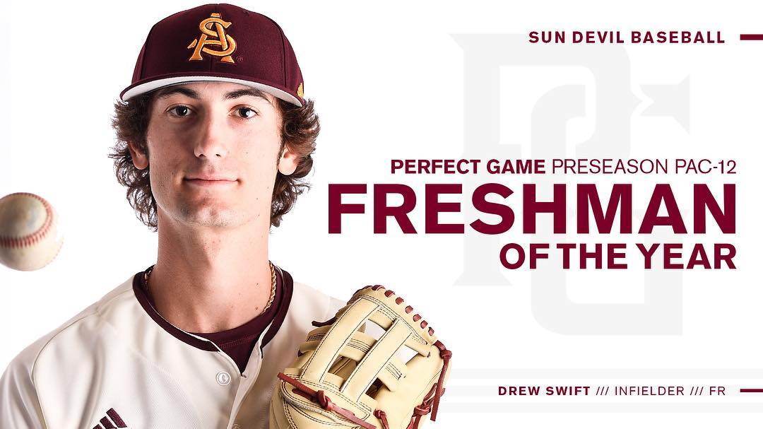 JoeBear72's tweet photo. @ASUSkip @ASU_Baseball @swiftyy23 Only #6MoreDays till #OpeningNight #6DrewSwift #FRInfielder #LocalHamiltonHSGuy Does it all, #Hit, #Run, #Field #GrittyCompetitor #BigSmile Will be a #FanFavorite Glad he on my team. One of #MyGuys https://t.co/P24C6zu1XJ