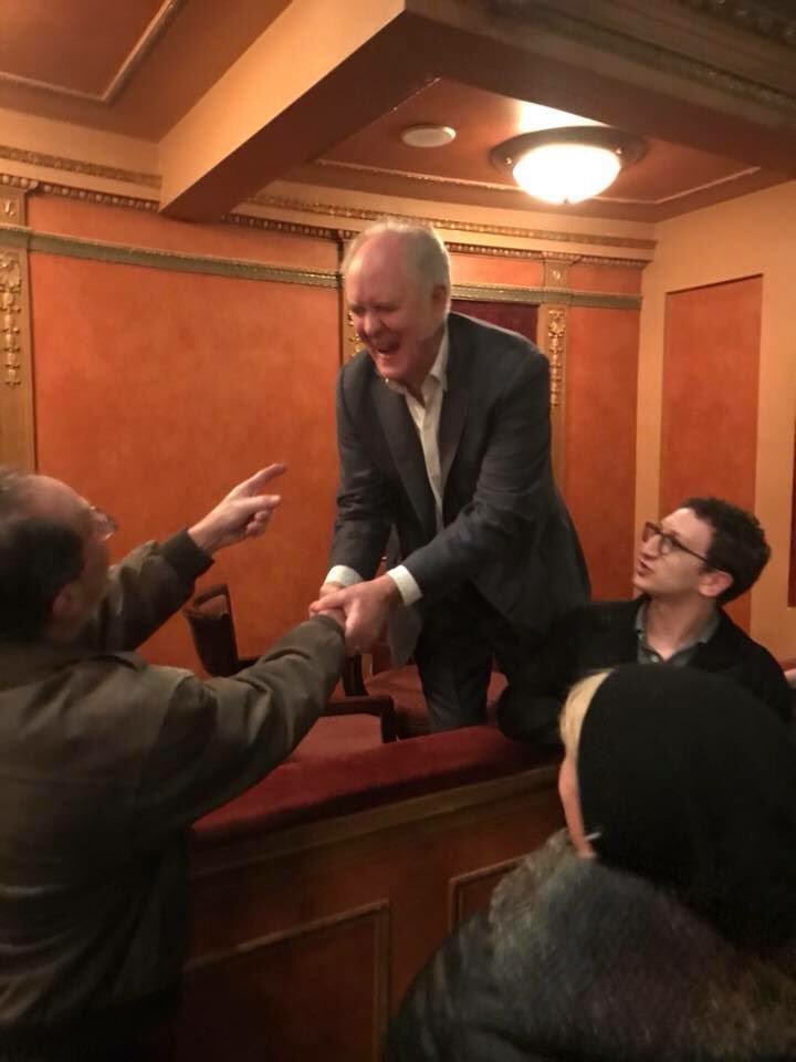 HandsOnSign's tweet photo. Excited for 1 more #ASL #interpreted show w/ @JohnLithgow @RTC_NYC today! He was so warm and kind meeting our audience on Tuesday! Break legs/fingers ;)  #rtcLithgow https://t.co/u2aayzcV2c