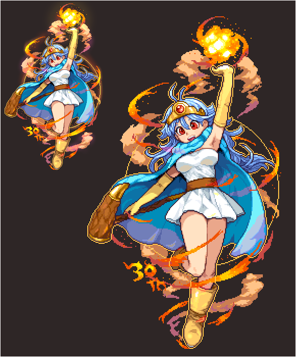 تويتر シロス على تويتر やっぱりどうしても30周年お祝いしたくて 女賢者さんメラゾーマデカドット 原寸は加工あり 2倍はドット のみ Dq3ばんざーい ドラクエ3発売30周年記念ドット絵大会 Dq3おめでとう30th T Co Dgd8x0wbea