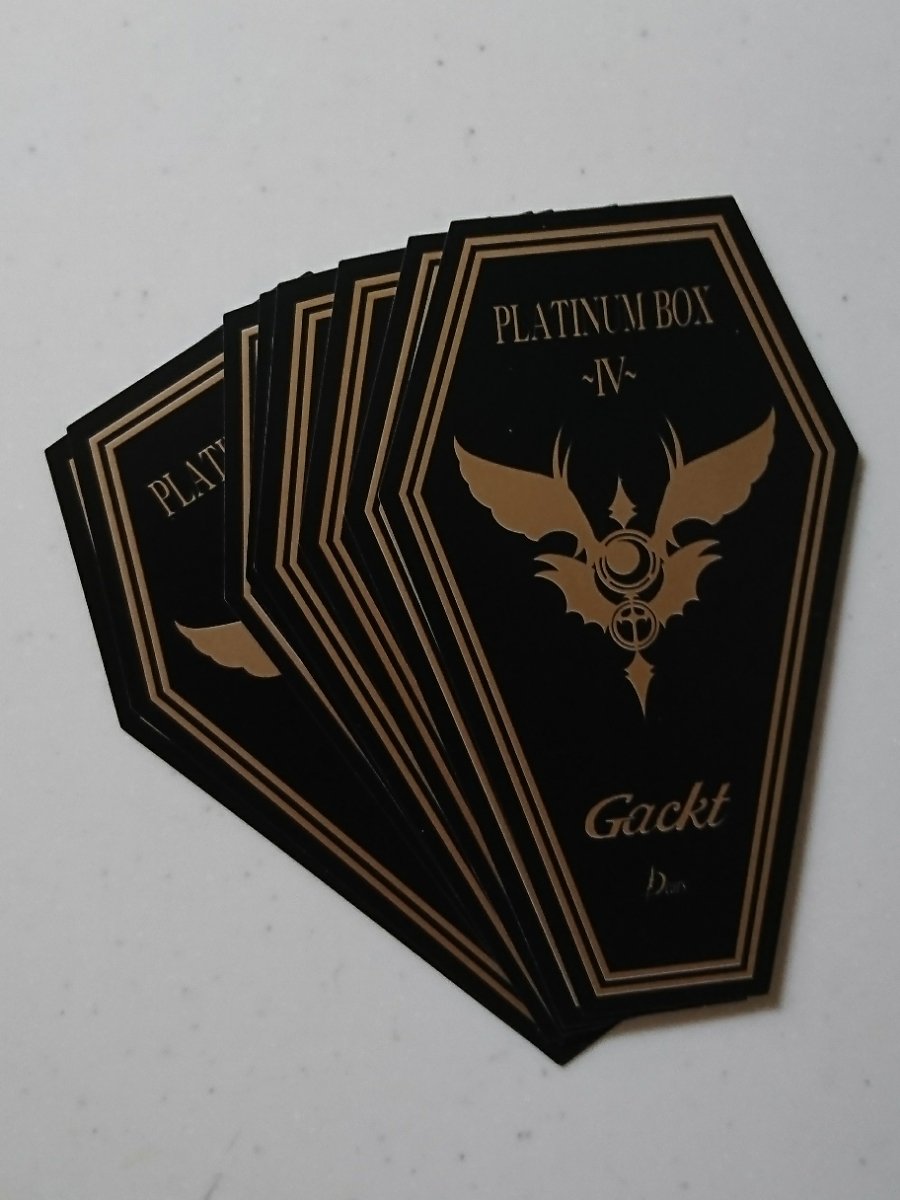 Gackt playing cards but they're coffin shaped and come in a box that looks like a coffin so if you really hated the guy you could just pretend to be the undertaker at his funeral