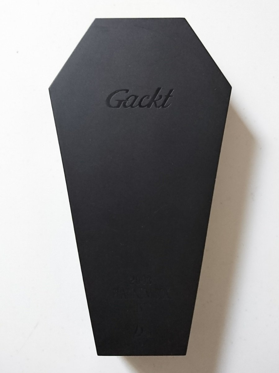 Gackt playing cards but they're coffin shaped and come in a box that looks like a coffin so if you really hated the guy you could just pretend to be the undertaker at his funeral