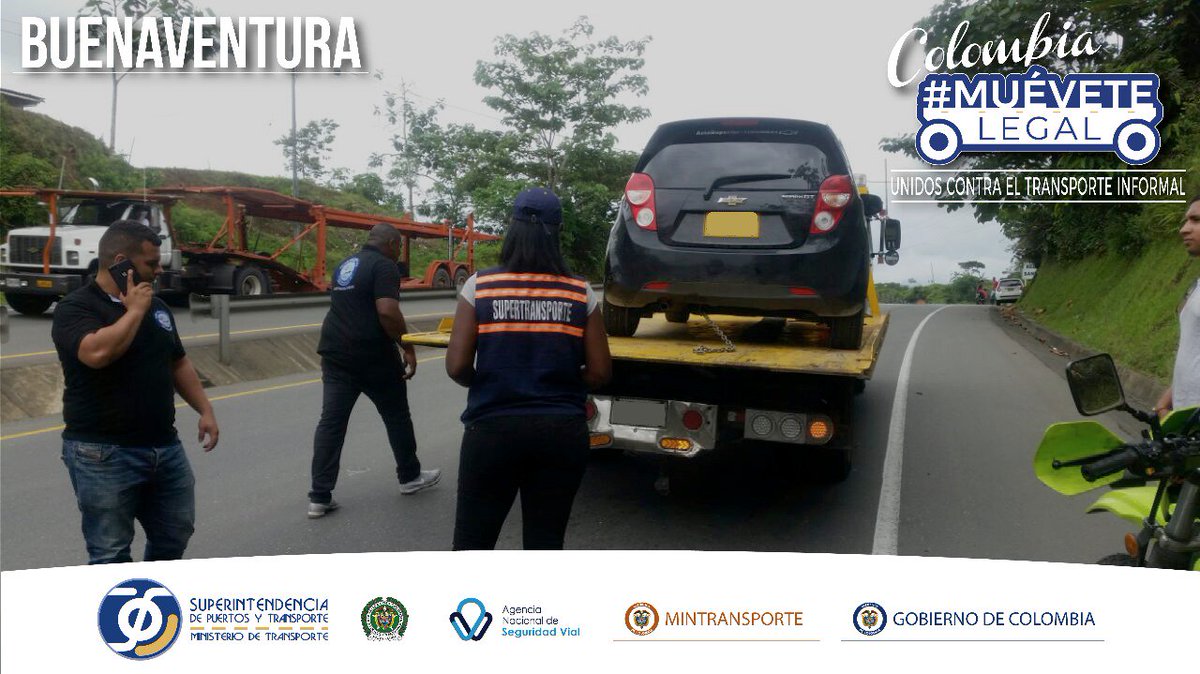 Supertransporte's tweet photo. Este #ilegario fue inmovilizado en #Buenaventura por prestar un servicio para el que NO está autorizado. Trabajamos todos los días a lo largo y ancho del país para combatir el transporte informal. ¡Colombia, #MuéveteLegal! https://t.co/fXGeCfzkR5