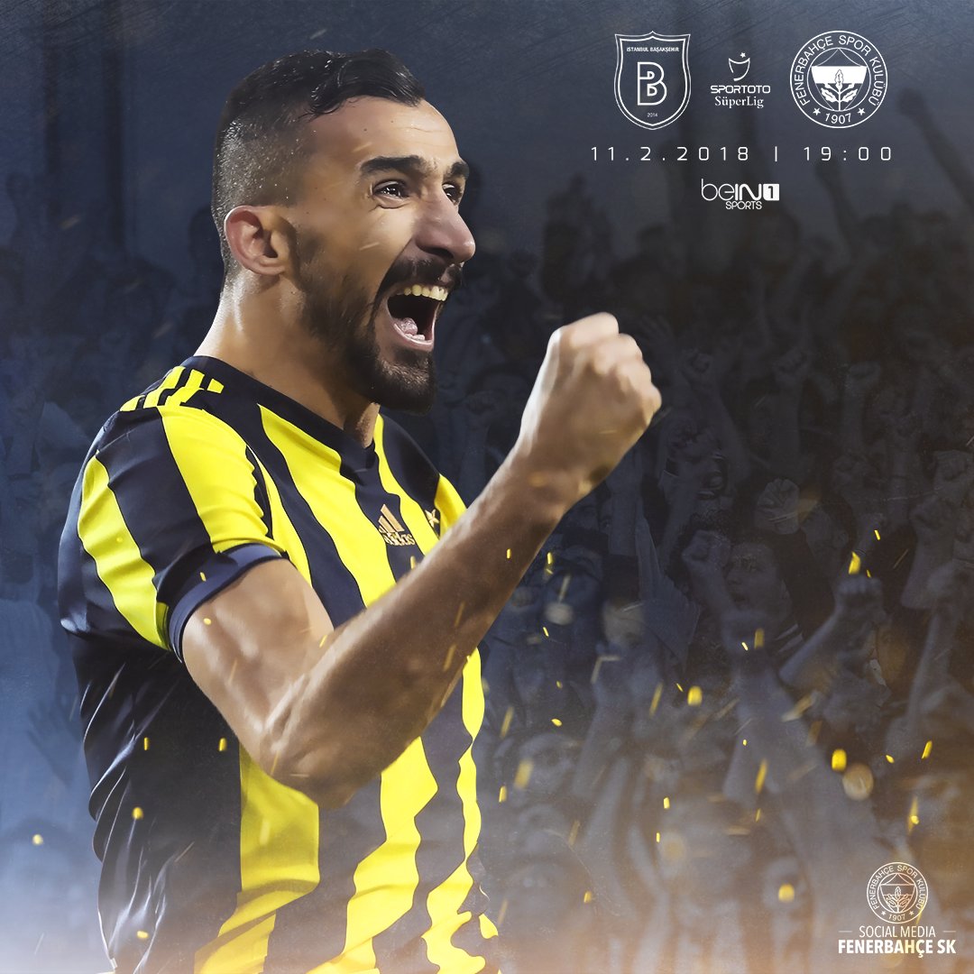 ⚽️ Medipol Başakşehir - Fenerbahçe 
🗓 11.02.2018 
🕖 19:00
📲 #FBSK