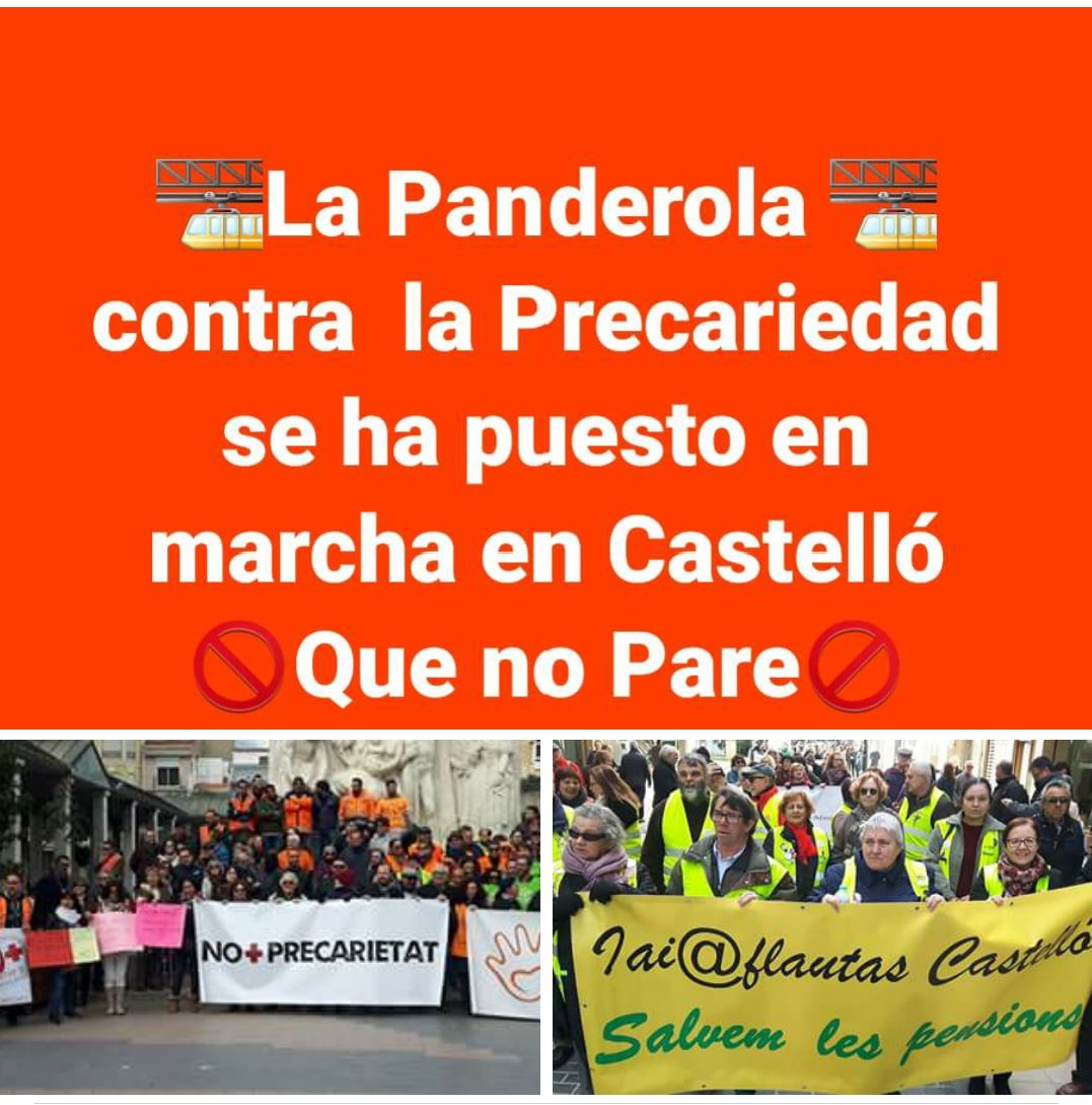 iaioflautasdeCS's tweet photo. CASTELLÒ
NO+PRECARIETAT https://t.co/qnqGcTNVAq