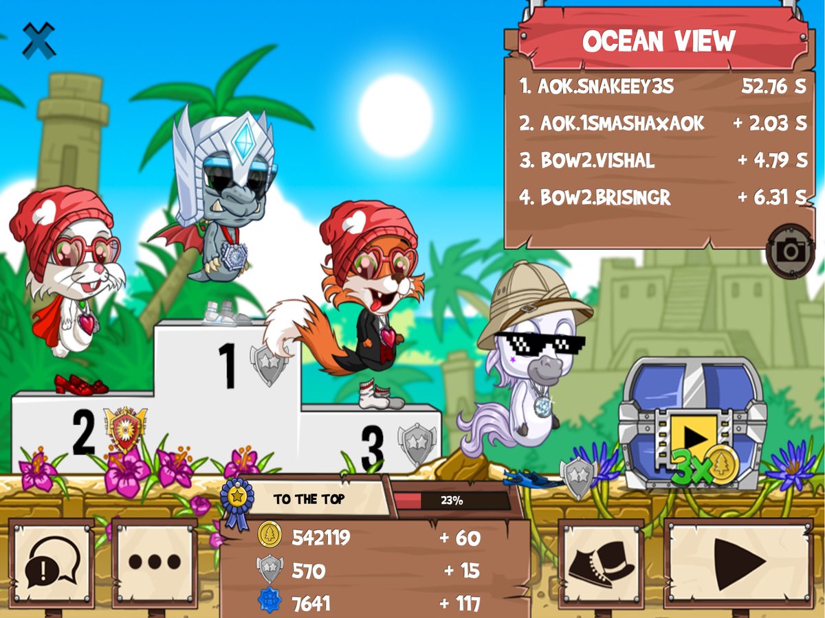TheKobraKing's tweet photo. Bow 2 us - AoK? Good :) @TheFunRun #FunFun2 #SnakeEy3s
Get on my level, son! #funrun2 https://t.co/uwZQb06A8m https://t.co/Rz1ARiUYFa
