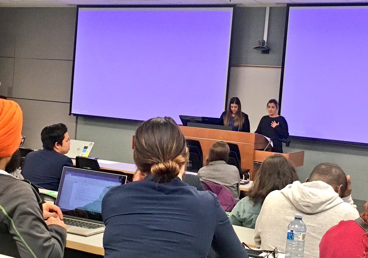 CSA_ON's tweet photo. Thankful to have Kayla & Sarah from Women In Crisis (Algonquin) at #FebCon for a session on supporting sexual violence survivors. College students deserve safe campuses & must know where to go to report assault or harassment. https://t.co/3sUJyrjjoZ