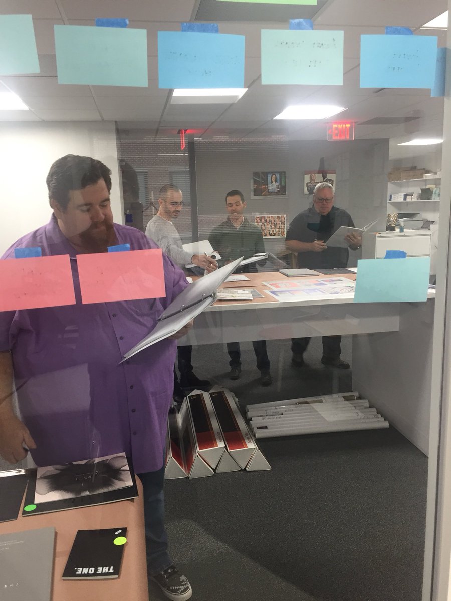 HalSchild's tweet photo. #AAFDC 2018 DC ADDY awards judging happening this morning @YesAndAgency #resisttheexpected https://t.co/6cKI8qhILH