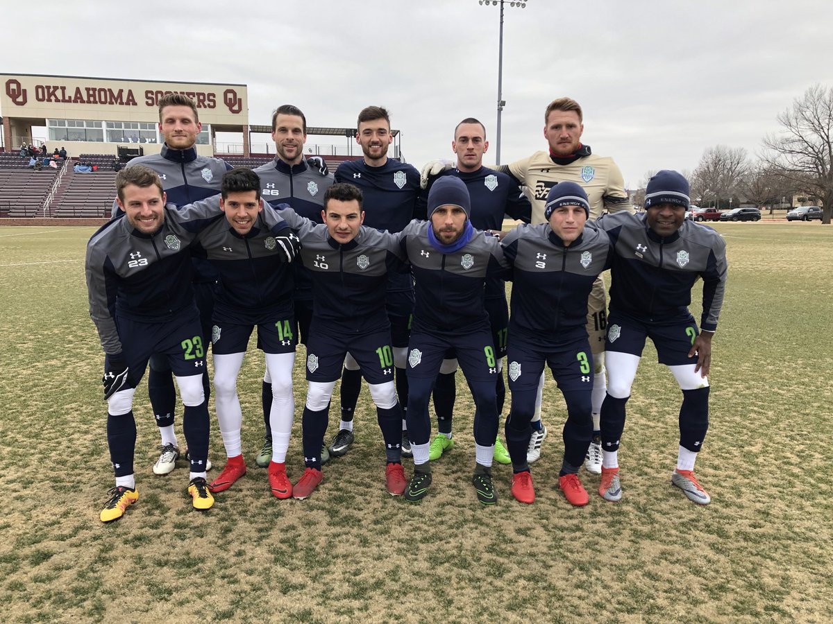 OKCforSoccer's tweet photo. #EnergyFC and @oefc99boys are ready to go.

#ForCityAndClub https://t.co/mOhlzBStjI