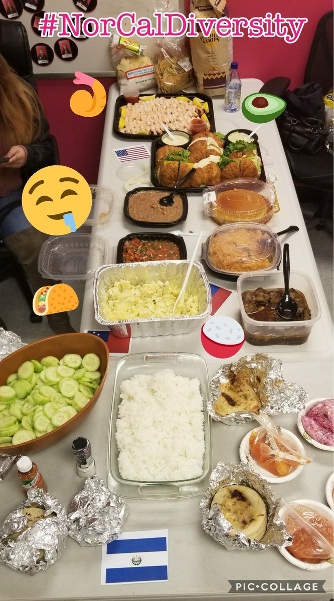 _JRunk's tweet photo. @TMobile celebrating our Diversity w/a little potluck. #BRINGIT2TMO #SFCBay #FoodComa

@AdrianVanHooser @NorcalDiversity @WcboundGh https://t.co/psApul8uvN