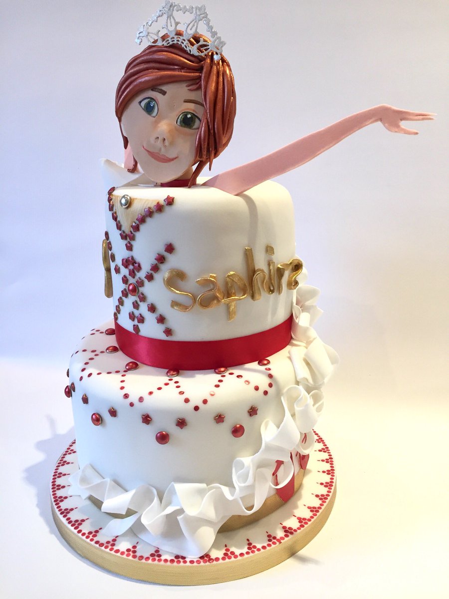 shapecake's tweet photo. Felicie all set to dance her way to a special party. Happy birthday Saphira! 🎂 #ballerinacake #balletcake #cakecardiff https://t.co/2RNfXwpWCK