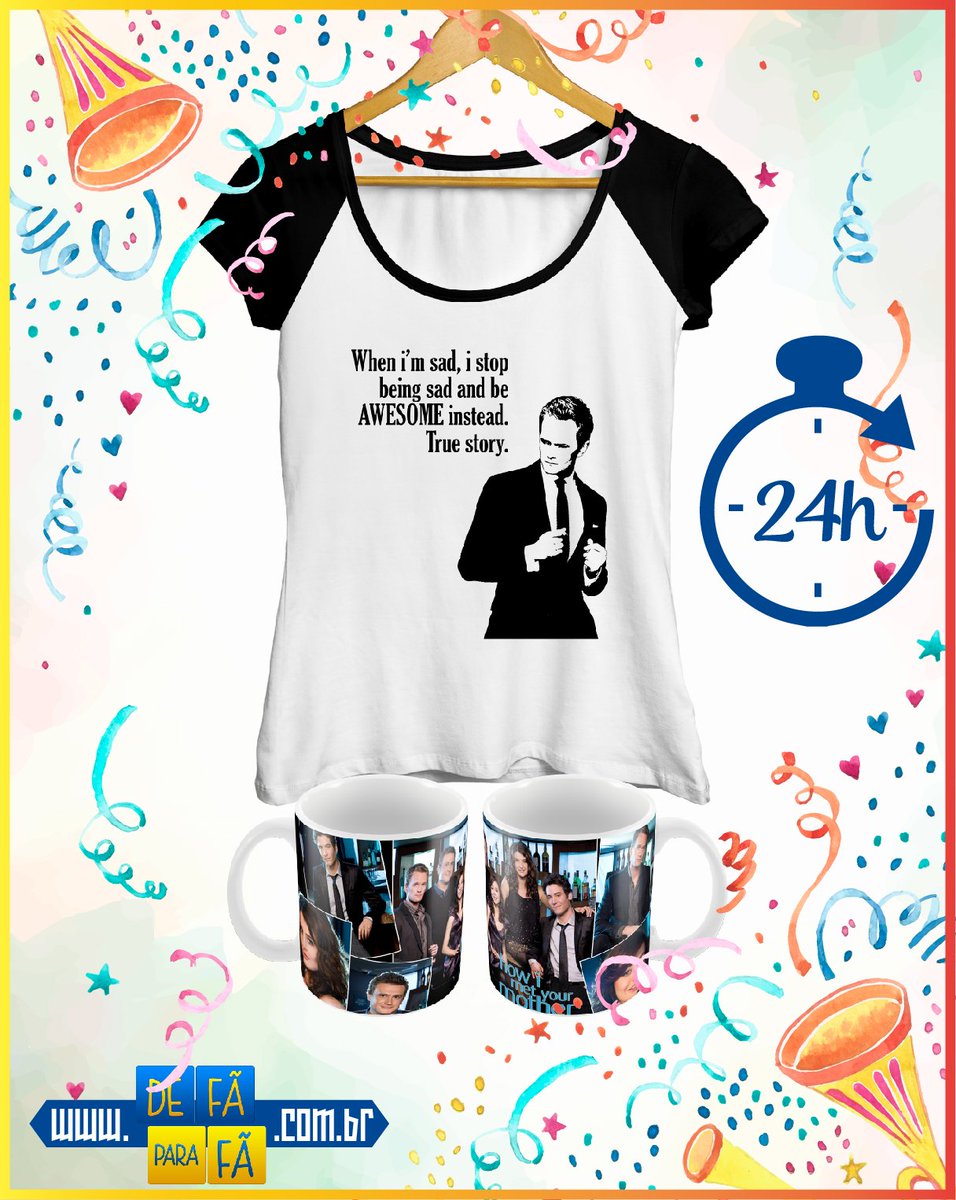 Defaparafa_'s tweet image. Você não vai encontrar caneca + camisa com esse preço, confira: goo.gl/FAmCo4

Não se esqueçam, ficará em promoção por apenas 24h, então APROVEITEM!!