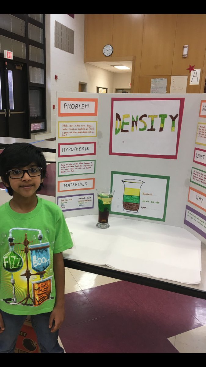 Project...check. Poster board... check. Perfect science fair t-shirt... check.  This TC scientist came prepared!  #TCGators #wwprsd