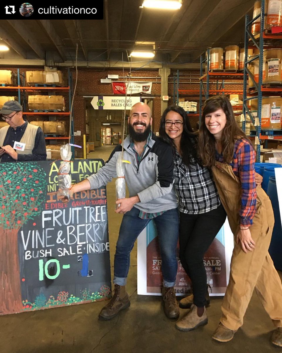 Many thanks to <a href="/AtlantaRegional/">Atlanta Regional Commission</a> <a href="/cfmarkets/">Community Farmers Markets</a> <a href="/cjungle/">Concrete Jungle</a> <a href="/ACFB/">Atlanta Community Food Bank</a> for hosting the 9th Annual <a href="/Atllocalfood/">ALFI</a> fruit tree sale! Had such a blast seeing fellow local food &amp; farming advocates &amp; friends &amp; can't wait to plant my new hazelnut &amp; pawpaw trees at the farm! #fruit #trees #weloveatl