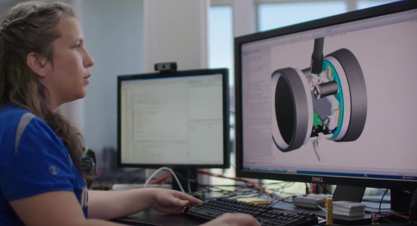SOLIDWORKSedu's tweet photo. Perfect summary of #FRC teams: "I love robots because they are the marriage of all the engineering disciplines." Get inspired for the #FIRSTPOWERUP by checking out our #SOLIDWORKS video series on robot builders! #omgrobots https://t.co/4fds6TMuMU https://t.co/KQYWN6BoAZ