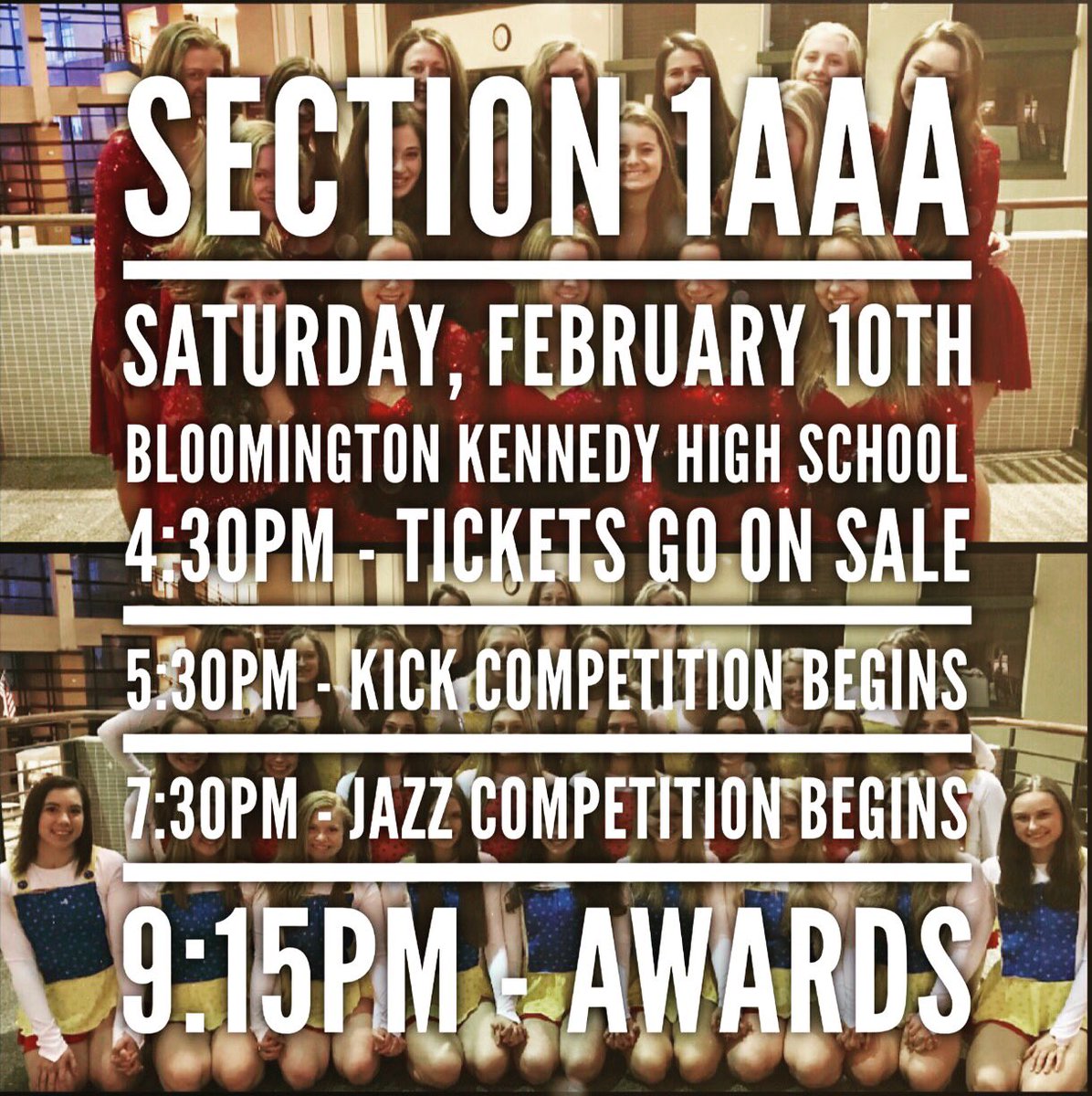 Cougar_Dance's tweet photo. Come support CDT tonight at Sections!! ❤️💛 #cdtlove #go #thestreet #stonecold https://t.co/wzTGUTUMFJ