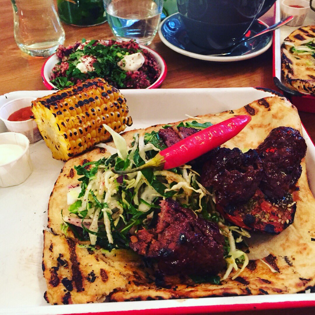Londinners's tweet photo. Awesome (slightly hungover) lunch at @bababoomlondon in #Clapham. 28 day aged short rib and kashkaval kofta, beetroot and whipped feta tabbouleh and a fresh mint tea. 😍 

#lebanesefood #beef #foodlover #weekendvibes #lunch #minttea #kofta #foodie #londonfood #clapham #london https://t.co/O7zLYbnrRW