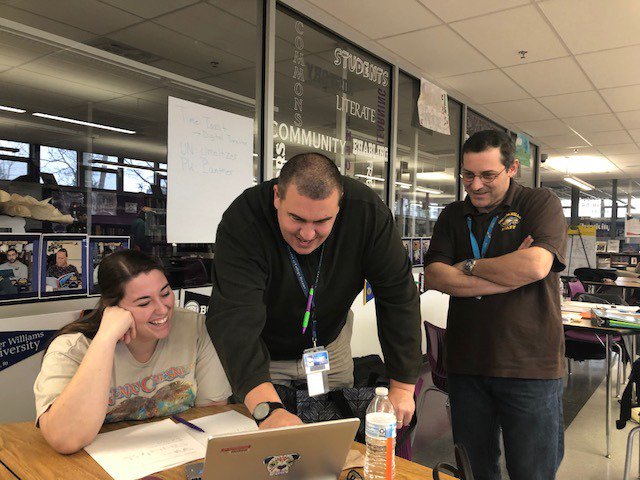 Angela_Novack's tweet photo. Owings Mills Math and Pikesville Math collaboration today.  @OMHS_Eagles @BCPSMATH @Piriemath https://t.co/N0TEdsGFbY