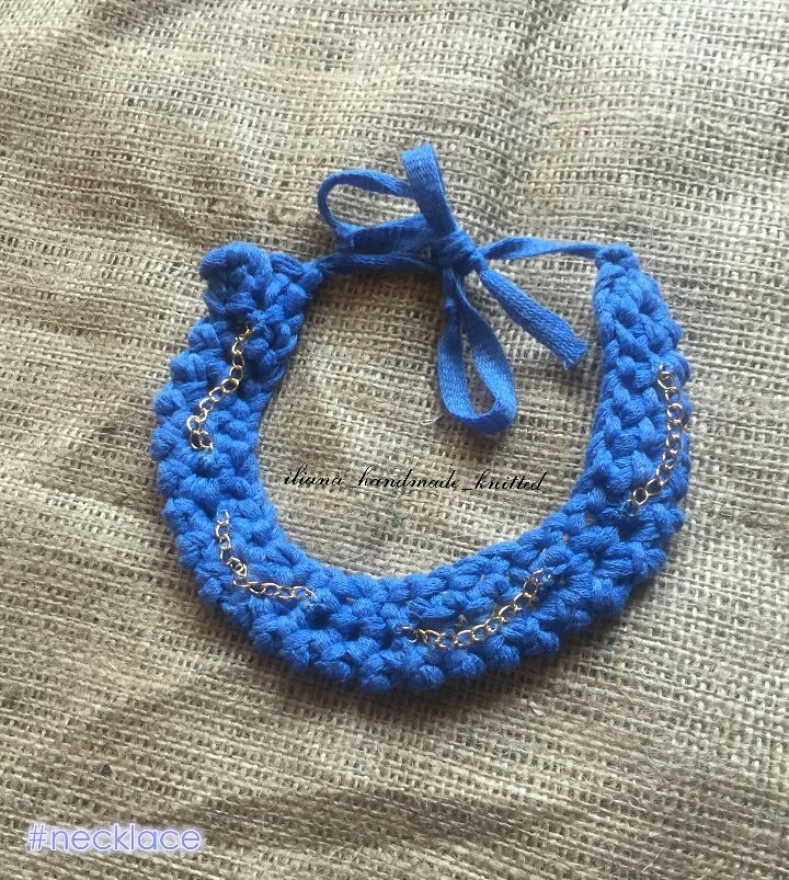 IlianaHandmade's tweet photo. Κολιέ μπλε με χρυσά αλυσιδακια !
#handmade #madewithlove #madeingreece #greekdesigners #iliana_handmade_knitted #fashion #woman #girl https://t.co/DoG0ty8LOL