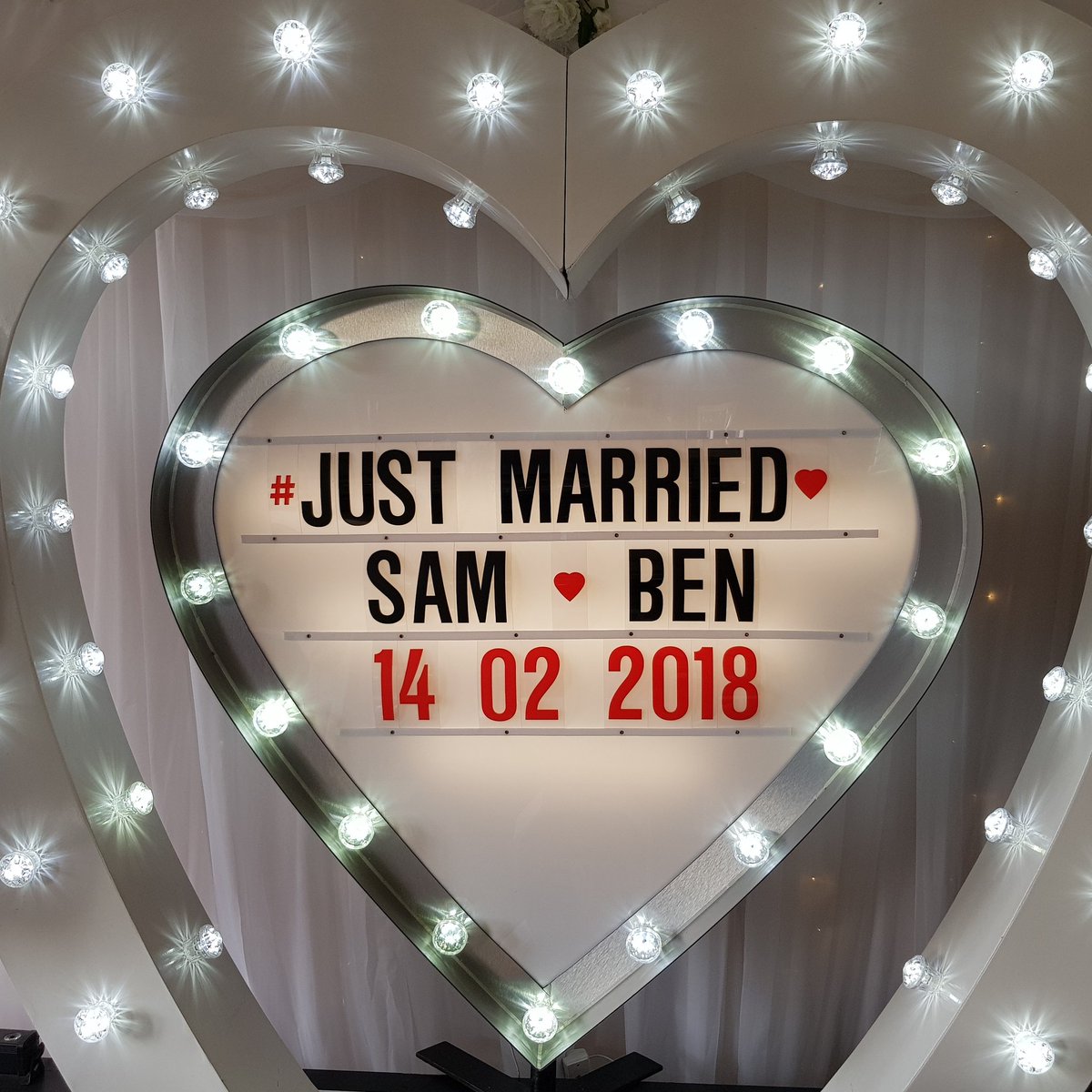 youtu.be/5rRMhxI3jxk See Sam and Ben's love story in lights care of Evo Event Hire on YouTube!!