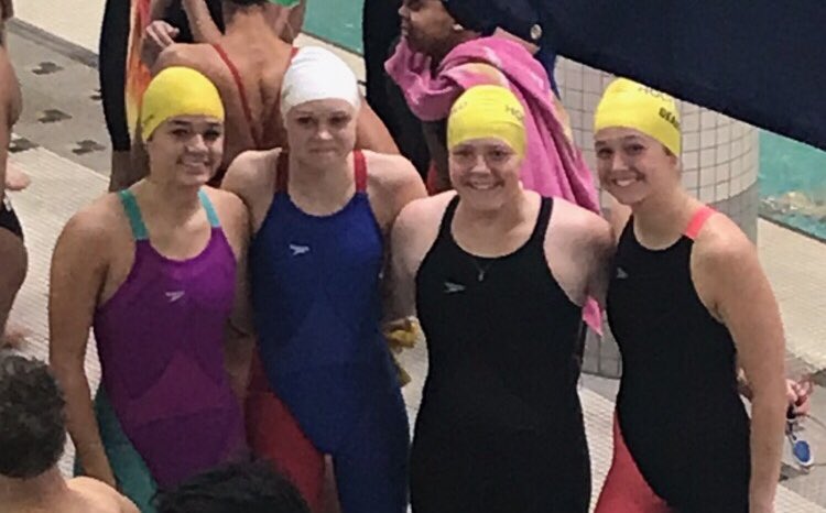 HolyChildTigers's tweet photo. Congrats to our 200 Free relay team Crafton, Anderson, Slabaugh and Geary who qualified for finals tonight while breaking a school record. https://t.co/r8k5JP11ze