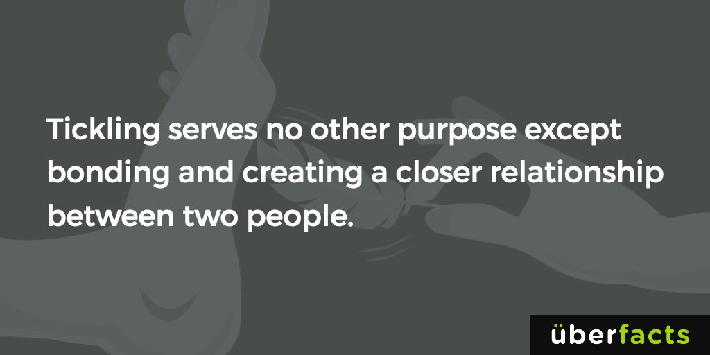 UberFacts's tweet photo. I hate being tickled so it probably won't bring us closer together... https://t.co/kt6qcFo3vG