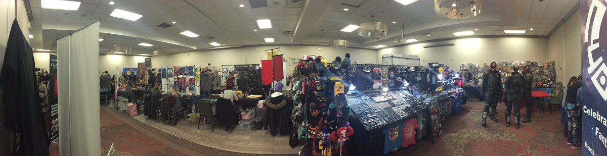 AdAstraSociety's tweet photo. It’s starting to get busier now! #AdAstra2018 at #GenreCon2018 ... costumes are looking good! @GenreConGuelph https://t.co/deDEM2A9nh