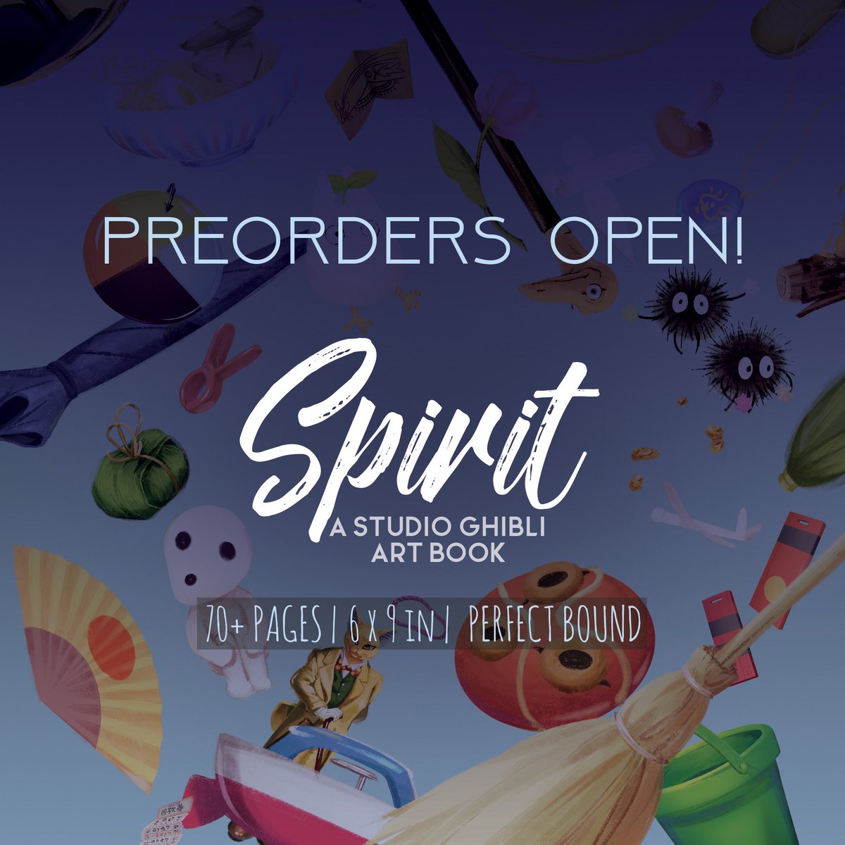ghiblizine's tweet image. [RT💖] Preorders for SPIRIT: A Studio Ghibli Art Book are now open until March 10! RT/reblog to win a free copy! (other details below) #studioghibli #zine #giveaway 

➡️PREORDER AT: ghiblizine.bigcartel.com