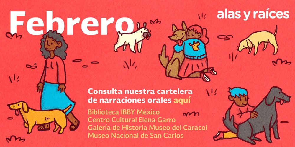 AlasyRaices's tweet photo. Los domingos de febrero tenemos narraciones para ti y tus hijos en @IBBYMexico @M_Caracol  @cc_elenagarro @museo_sancarlos  
#EntradaLibre  ¡¡Los esperamos!! https://t.co/U8SlHGIHm3