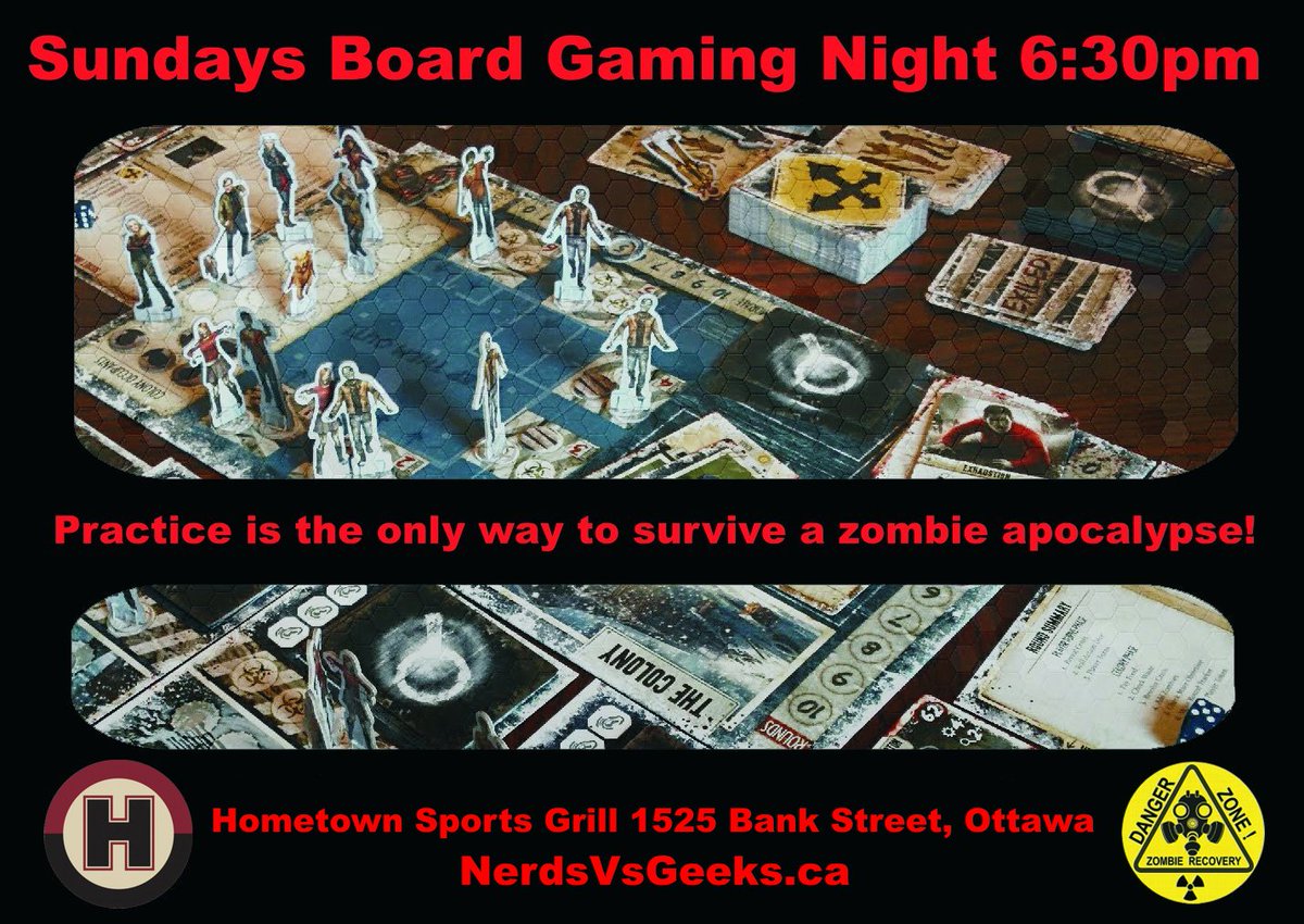 Ottawa_BGC's tweet photo. Sunday’s Free Board Gaming Night @ Hometown Sports Grill with Ottawa Board Gaming Community starting 6:30p.m this is an event for people who enjoy board games and socializing. https://t.co/gD1ZKmBcPA  @HometownSportsG #Ottawa #bgg #boardgamegeek #boardgames @Ottawa_BGC #FreeEvent https://t.co/ArB45B5tiL