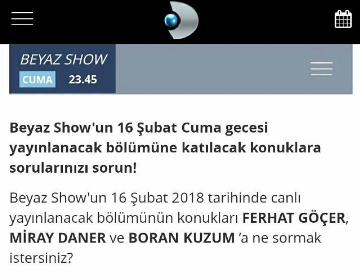 Miray Daner ve Boran Kuzum sonunda Beyaz Show'da ❤
#BeyazShow #VatanımSensin #HiLeon 
EnTatlıPartnerler MirayBoran