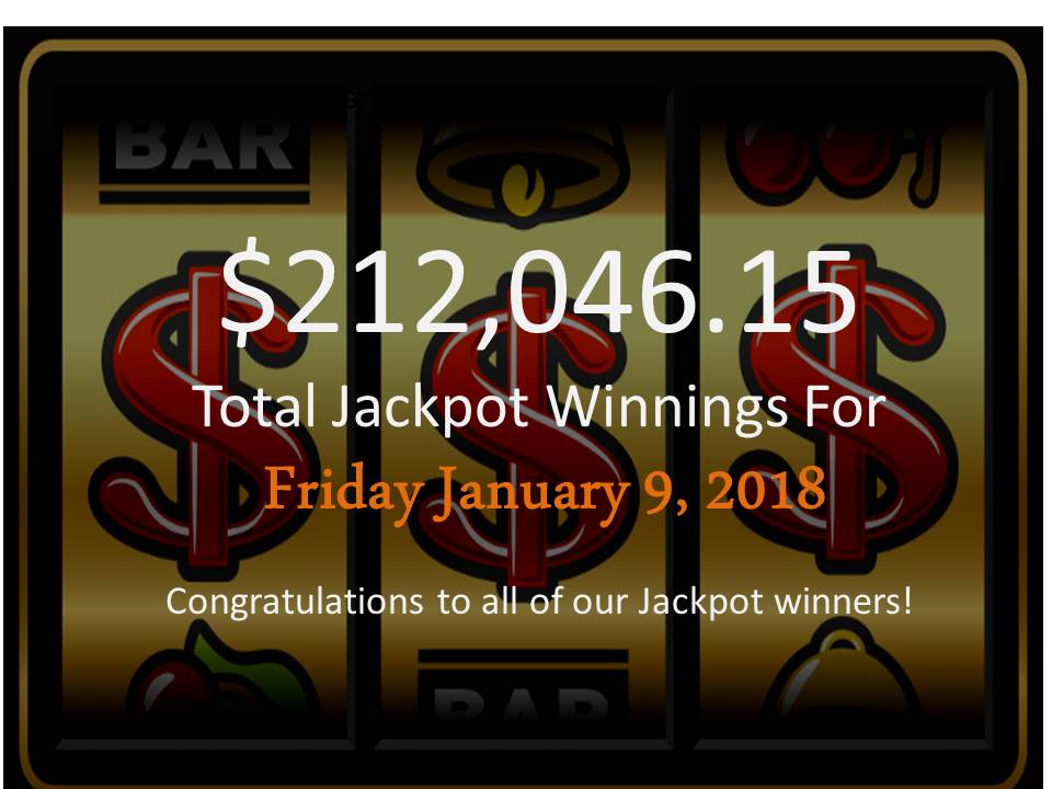 ElementsMohawk's tweet photo. The Daily Jackpot Total @slotsmohawk on February 9, 2018 was AMAZING-
$212,046.15 Congratulations to all our #BigWinners #FunWinsEveryTime https://t.co/ZHhKLaOCpD