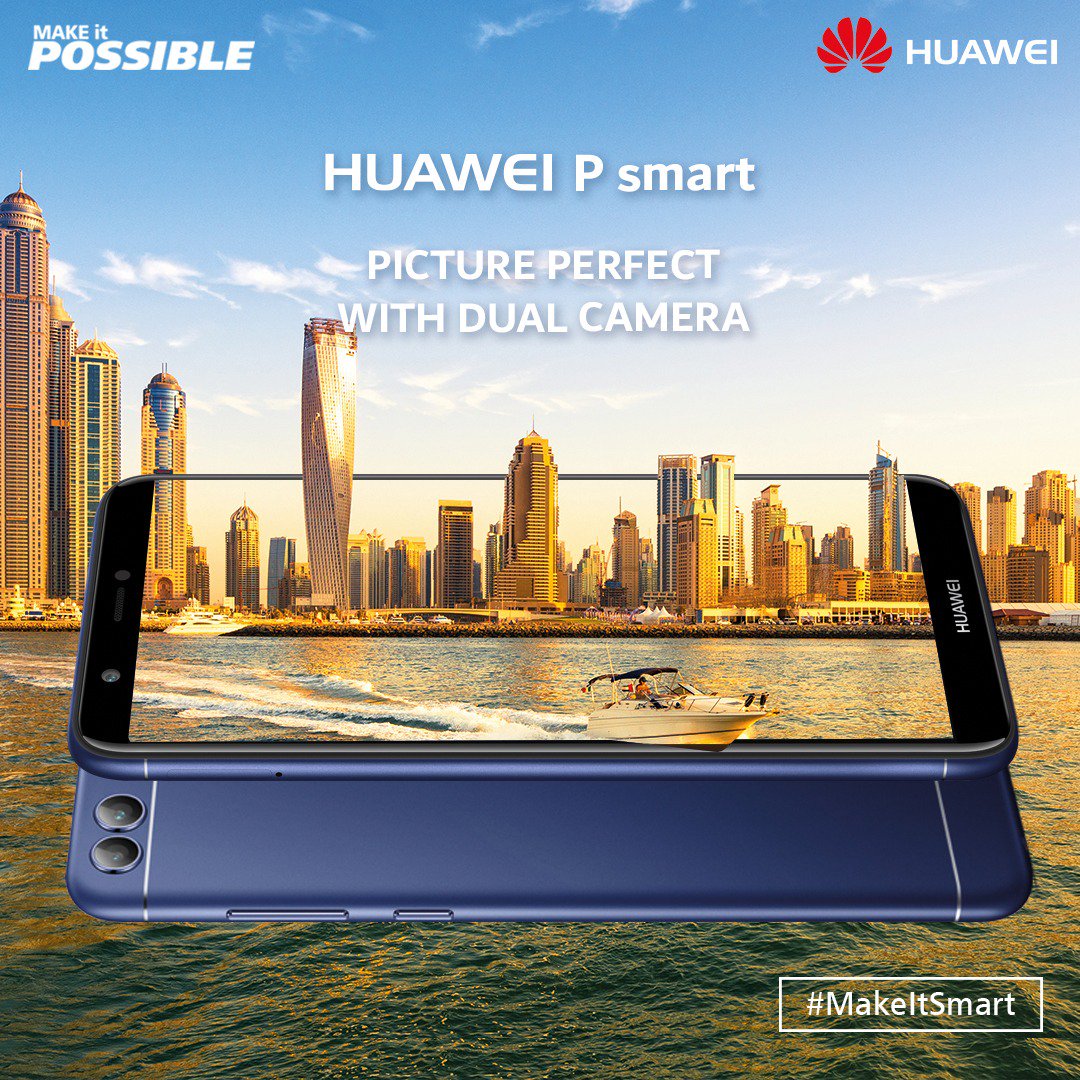 KingBygoneMedia's tweet photo. “What a wwooaaww”…Issa DUAL CAMERA Dis’tin...Huawei P smart is enhanced with 13MP + 2MP Dual Camera. 📸Take stunning shots like a Pro… ✌🏾Two is better than one you know😉… #MakeItSmart #HuawePsmart #DualCameraDistin #Photography | RT https://t.co/deLbRdAEpD