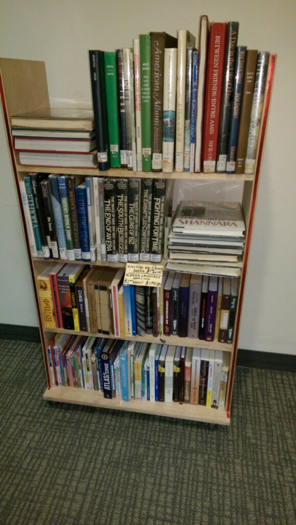 BrooklineFLib's tweet photo. @BrooklineFLib @brklib new booksale offers 1st floor main branch 2 shelves ex-lib oversize $1 2 shelves special price foreign language #friendsvalu #value4u #funding4good https://t.co/lwE1XW55A9