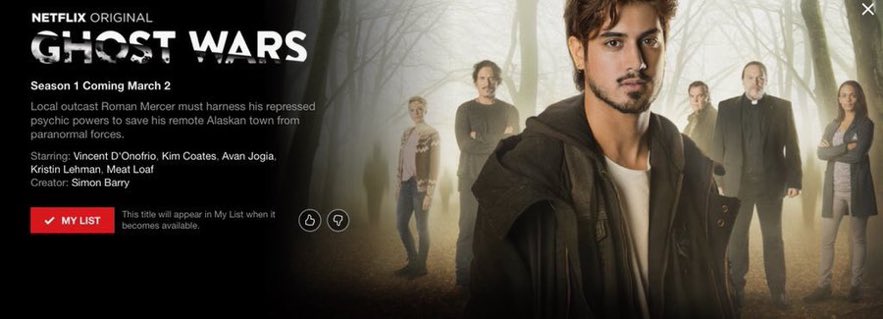 Kandyse (@kandysemcclure) on Twitter photo Finally <a href="/SimonDavisBarry/">Simon Barry</a> ! <a href="/ghostwarstv/">Ghost Wars</a> available world wide on <a href="/Netflix/">Netflix</a> MARCH 2nd. Get into it! Finally <a href="/SimonDavisBarry/">Simon Barry</a> ! <a href="/ghostwarstv/">Ghost Wars</a> available world wide on <a href="/Netflix/">Netflix</a> MARCH 2nd. Get into it!