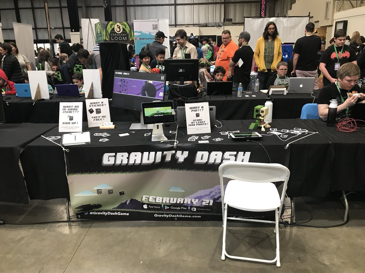 FreeRangeRobots's tweet photo. Come try #GravityDash at @minefaire!

#Minefaire #MinefaireSF #Minefaire2018 https://t.co/2DWzzvGcZm