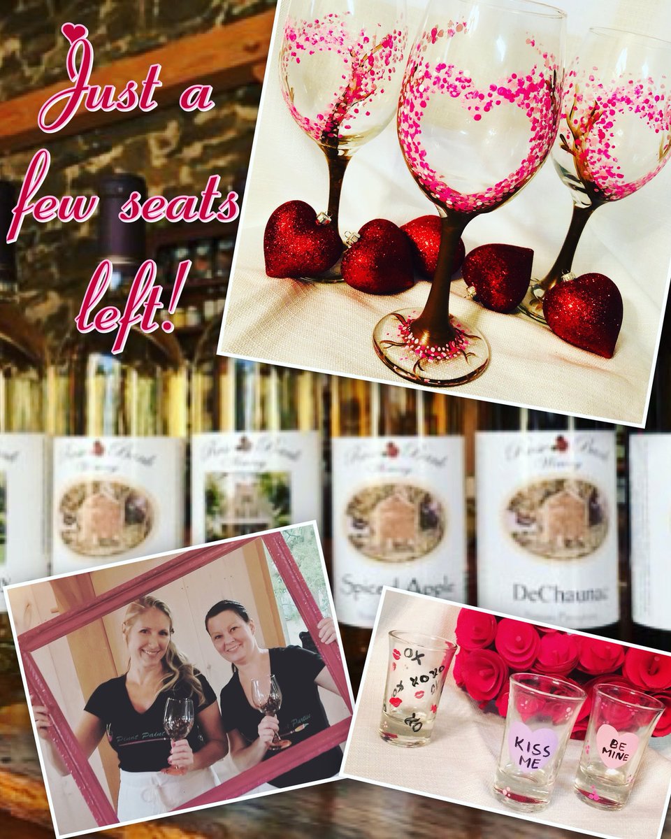 Still time to get tickets to our ValenWINE tasting and painting party tomorrow @RoseBankWinery. Link in our website for info & tix. #winetasting #buckscountypa #valentine #galentine #newtownpa #winelovers #sipandpaint #pinotpaintparties @buckshappening