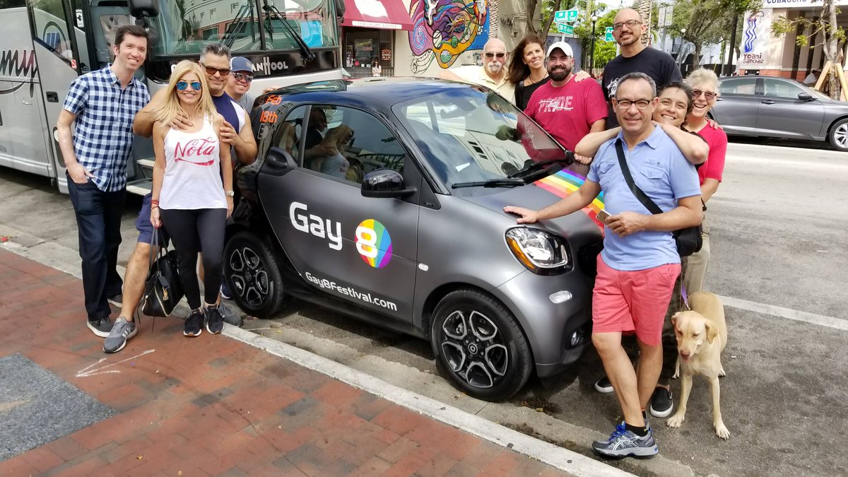 Part of the #Gay8 team putting the finishing touches at this morning's walkthrough in #LittleHavana. See you next Sunday, Feb. 18 but visit gay8festival.com for complete event schedule! #LiveYourStoryHere