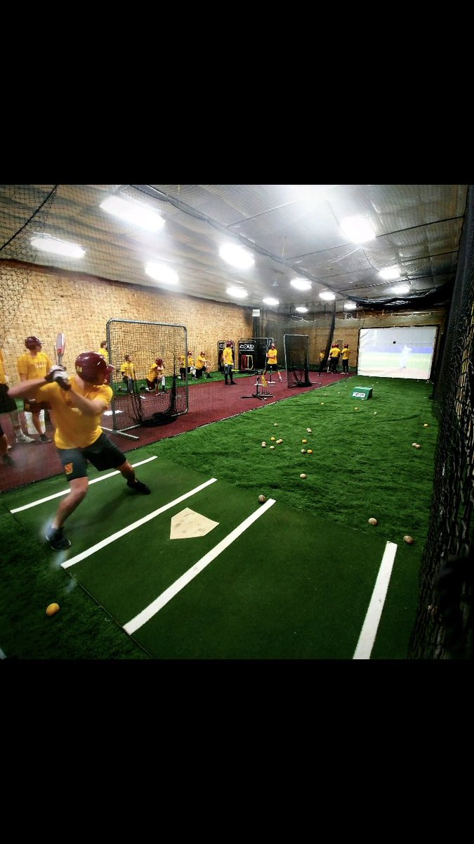 NSUWOLVES_BS's tweet photo. Our hitters got the chance to use Webster’s indoor facility today which is equipped with a @ProBatter . Big thanks to them for having ya! https://t.co/KJgwiRvQfP