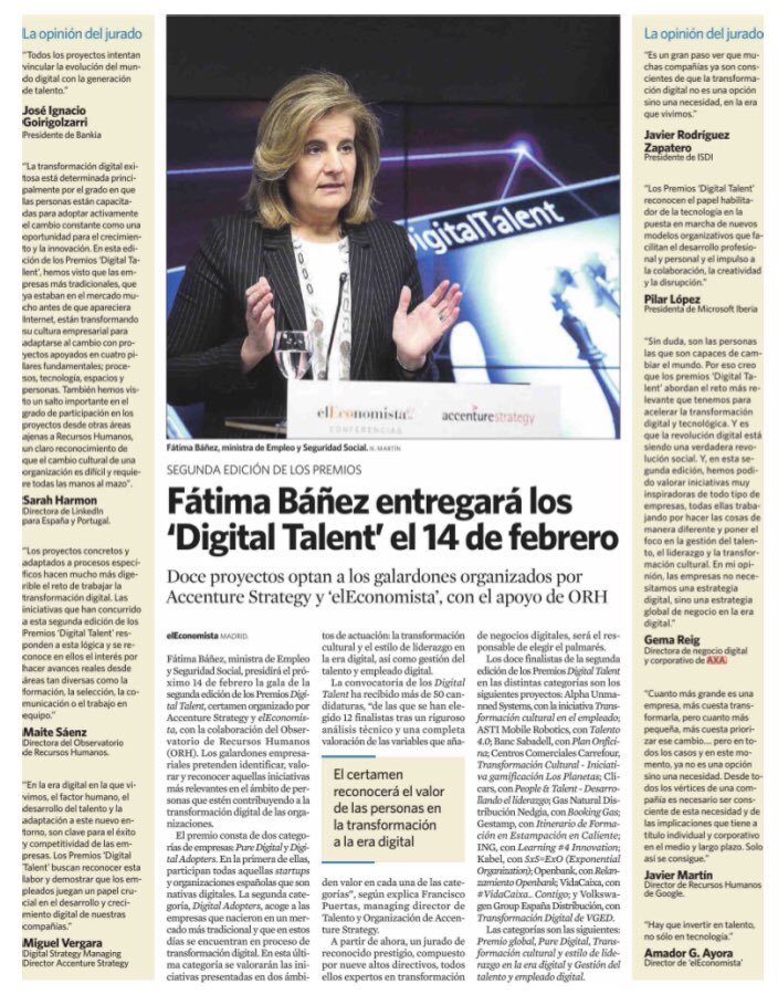 <a href="/GemaReig/">Gema Reig</a>, directora de Negocio Digital y Corporativo de <a href="/AXA/">AXA</a>, miembro del Jurado del prestigioso premio #DigitalTalent.
Léelo aquí: