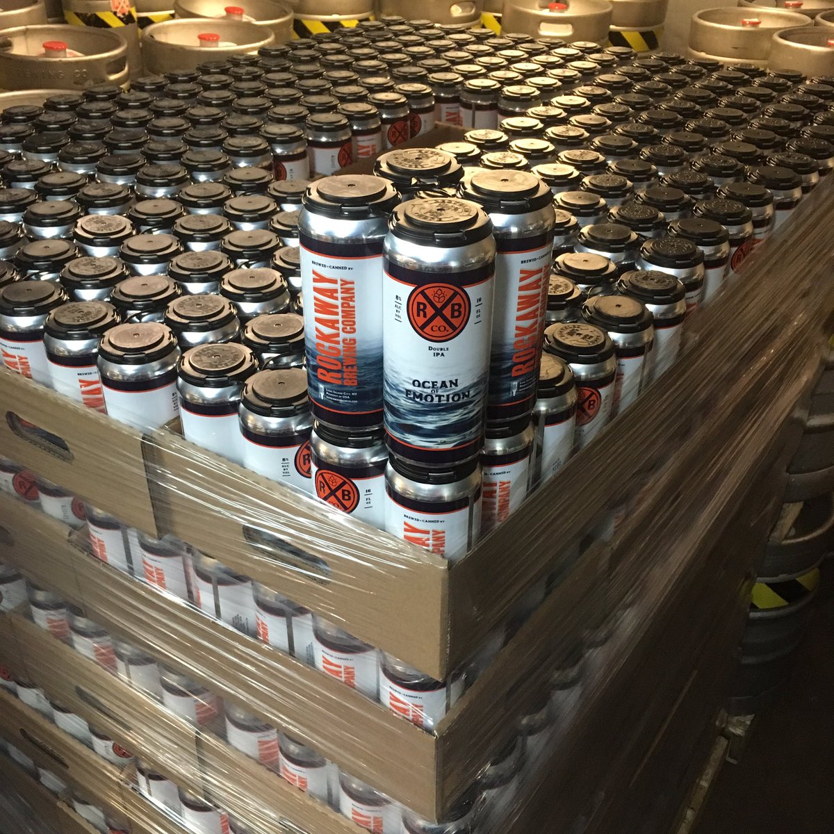 Fresh new cans today! Our newest Double IPA, OCEAN OF EMOTION just dropped! $18/4pk.