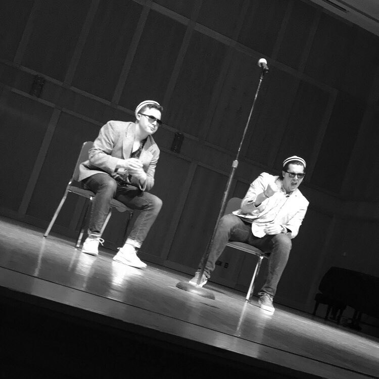 Congratulations to our brothers Cal Hockemeyer ‘19 and Braxton Moore ‘19 for placing second in the IFC’s Lip Sync contest, put on by IFC president Braiden Slavens ‘19! #youcancallmeAl