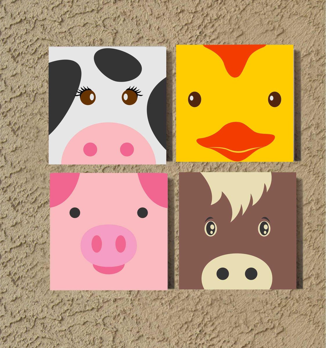 Walls_That_Talk's tweet photo. NEW in my #etsy shop: Set of 4 #FarmAnimals, #Nursery Wall Art, Custom Painted Canvas Quote, Hand Painted Canvas Art, Canvas Wall Quotes, #NurseryDecor, #BabyGift https://t.co/oy3Sk7abv5 #homedecor #babyshower #ETSYcreativity #etsygifts #epiconetsy #etsymntt https://t.co/f4ZtIbNMAB