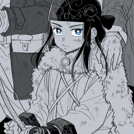 アシリパさんを初めて描いてみました アシリパさんかわいい 