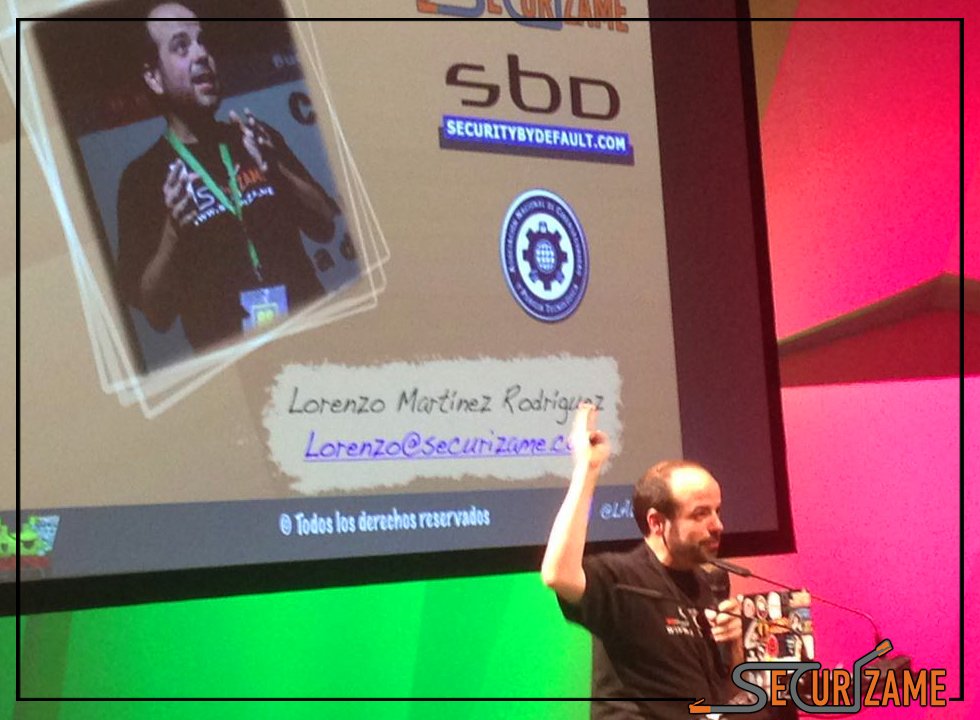 Securizame's tweet photo. ¡Muchas gracias a todos los asistentes a la charla de #Hackron2018! Y enhorabuena a @Hackr0n por estos 5 años dándonos uno de los mejores congresos de España. Siempre es un honor participar en eventos que pongan tan alto el nombre de la #ciberseguridad ¡Nos vemos el próximo año! https://t.co/SlsCS5FzMR