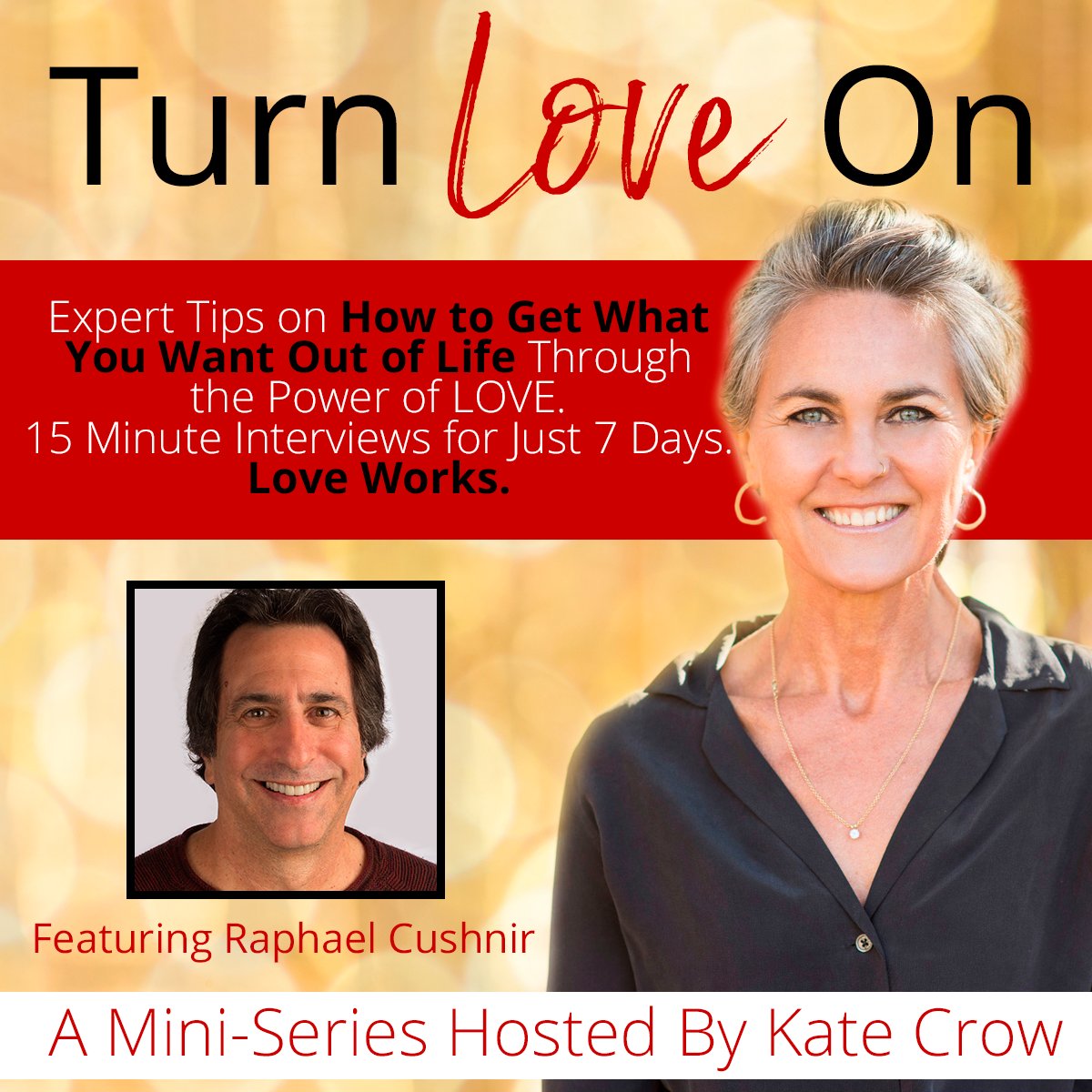 RaphaelCushnir's tweet photo. A FREE MINI-SERIES, 15 Minute Bursts of Inspiration: Turn LOVE ON: Tips on How to Get More of What You Want Out of Life Through the Power of Love. Give yourself a week of LOVE: Click here to join.
https://t.co/K2cyZJhIbC https://t.co/4L1ZbP0Vwa