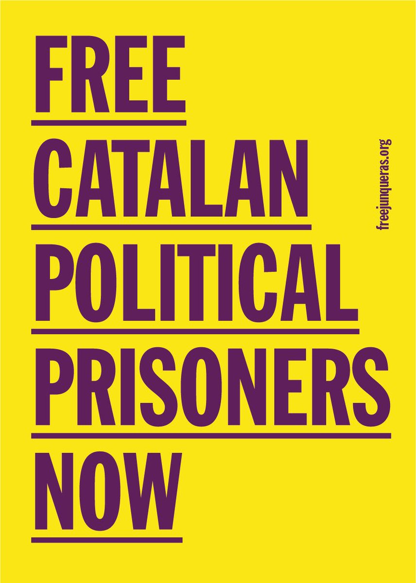 jordisolef's tweet photo. 100 days in prison @junqueras @quimforn 100 days of shame They will never be able to jail our will and our right to be a free people #FreeJunqueras #FreeCatalanPoliticalPrisoners https://t.co/EgxnENq65X