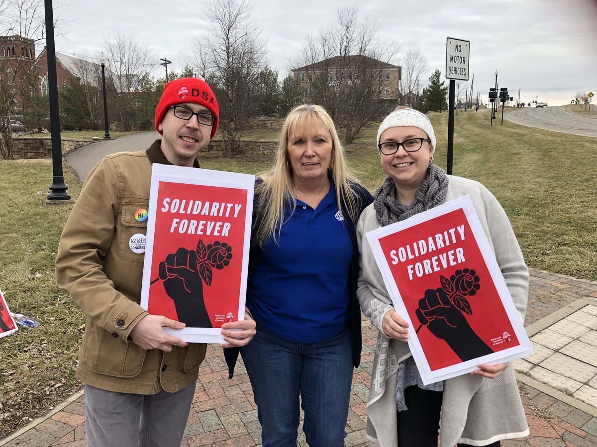 ncwvdsa's tweet photo. Joe and Kelley with the President of @aft_marion / Vice President of @AFTWV, Stacey Strawderman. https://t.co/6PUtULpSNW